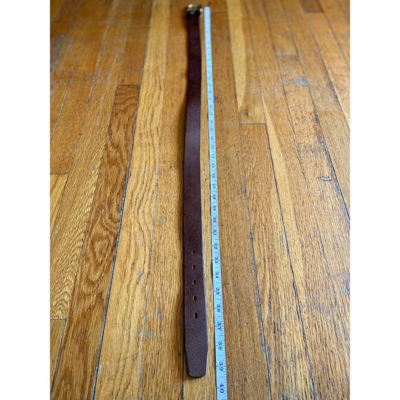 FOSSIL Brown Leather Belt w/Distressed Buckle Womens sz L - Picture 6 of 8